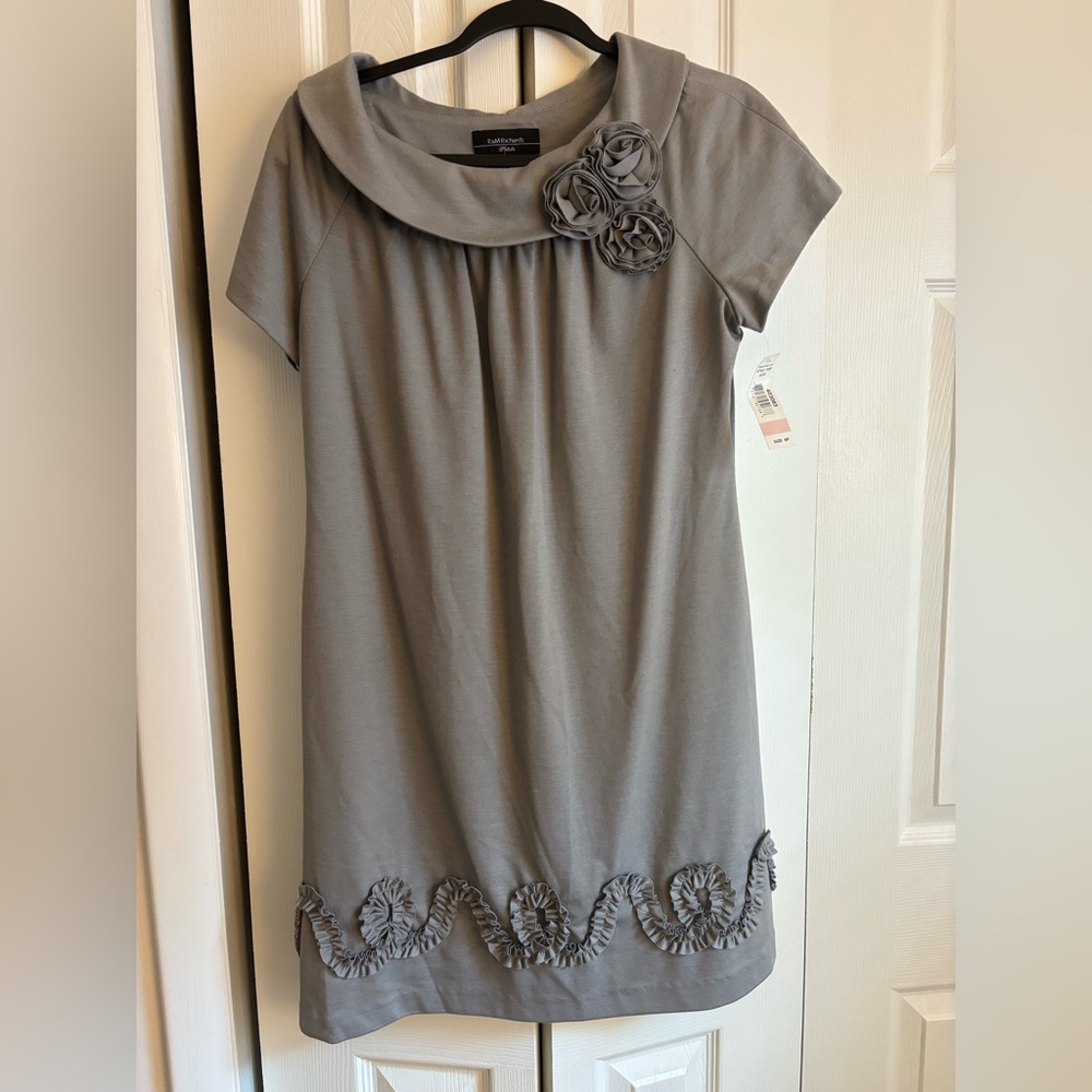 💯NWT Gorgeous Dress. Slate color, R&M Richards brand. Size 6P - Picture 4 of 8